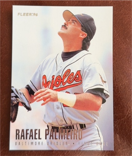 1996 Fleer #19 Rafael Palmeiro — front