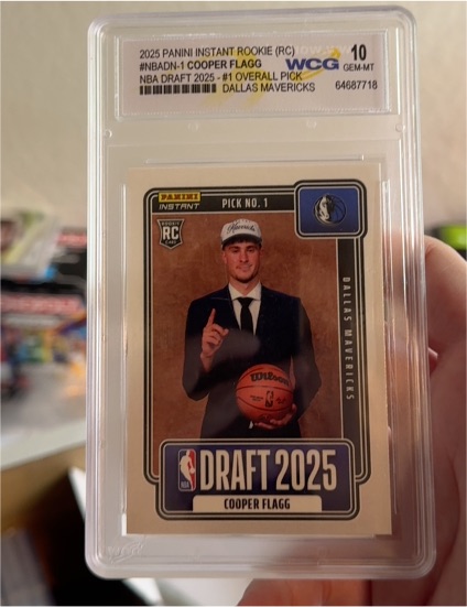 2025 Panini Instant #NBADN-1 Cooper Flagg — front