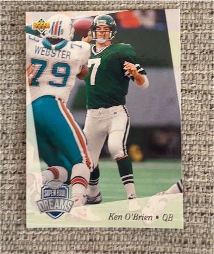 1993 Upper Deck NFL Experience #25 Ken O'Brien — front