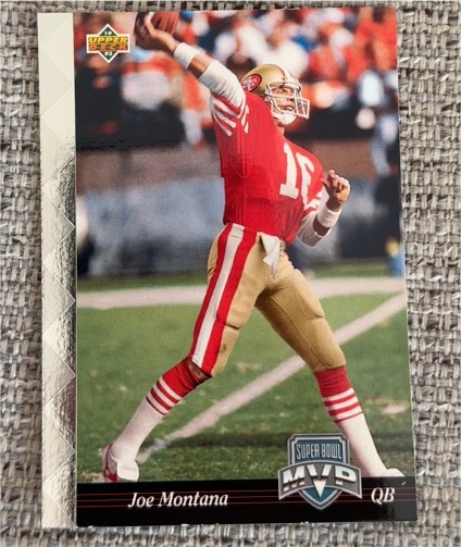1993 Upper Deck NFL Experience #1 Joe Montana — front