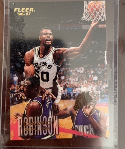 1996-97 Fleer #100 David Robinson — front