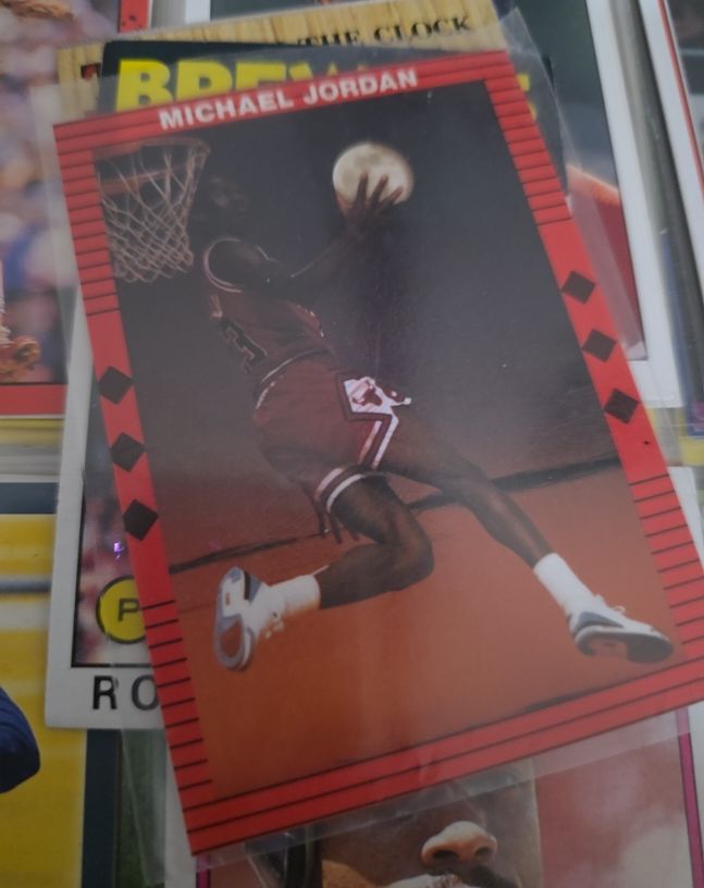 1990 Michael Jordan Moon Dunk Promo Card — front