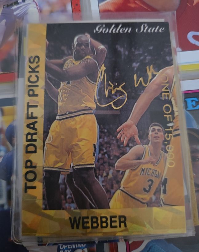1993 Sports Stars USA Top Draft Picks Chris Webber — front