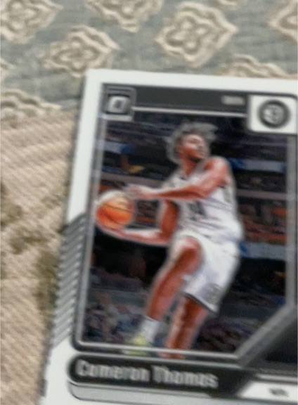 2024-25 Panini Donruss Optic Electricity Cameron Thomas — front
