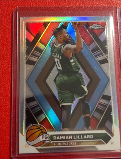 2023-24 Topps Chrome #132 Damian Lillard — front