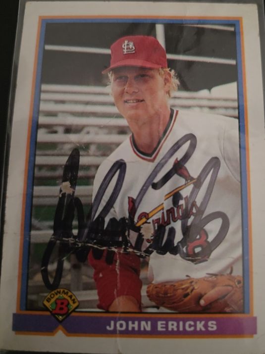 1989 Bowman #393 John Ericks — front