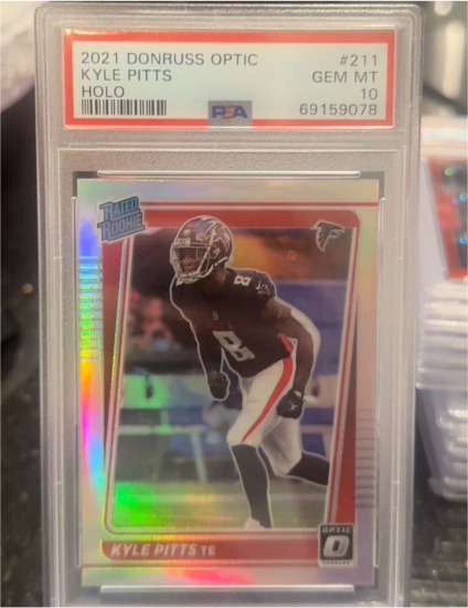 2021 Donruss Optic #211 Kyle Pitts — front