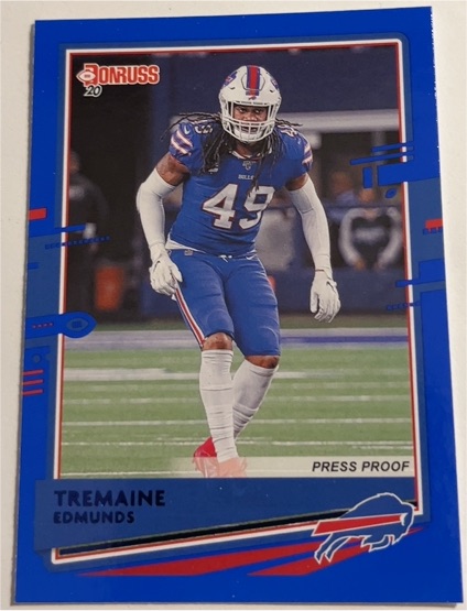 2020 Donruss #44 Tremaine Edmunds — front