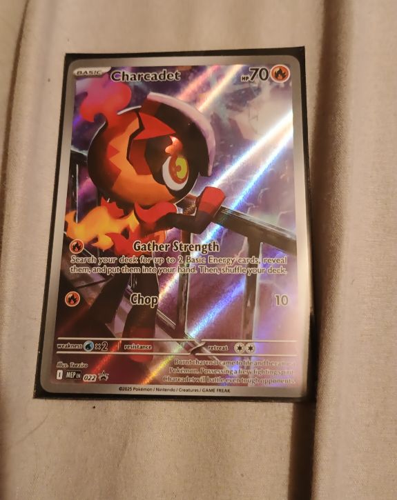 2025 Pokemon #022 Charcadet Phantasmal Flames ETB Promo — front