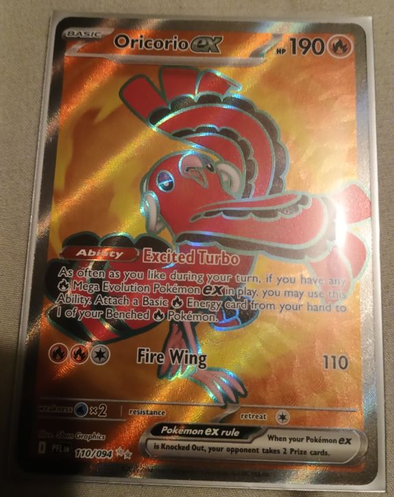 2025 Phantasmal Flames Oricorio ex #110/094 — front