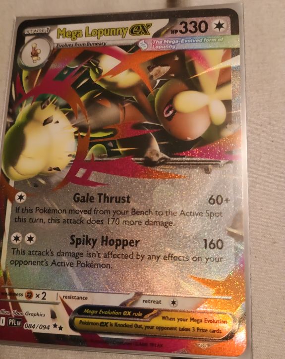 2020 Pokémon Phantasmal Flames #084 Mega Lopunny EX — front