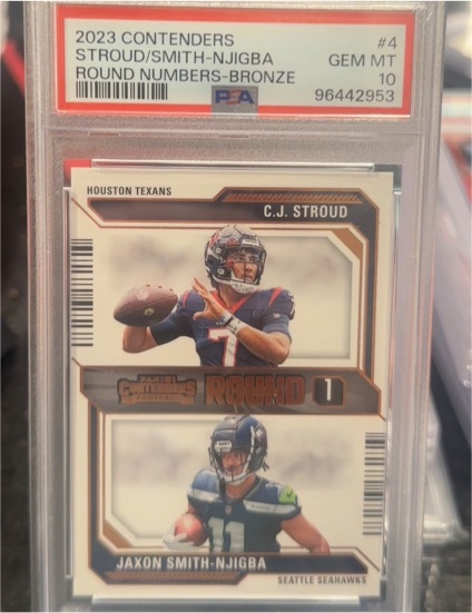 2023 Panini Contenders Round Numbers #4 C.J. Stroud/Jaxon Smith-Njigba — front