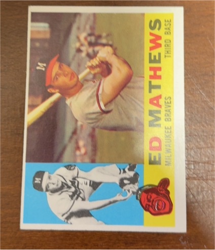 1960 Topps #420 Ed Mathews — front