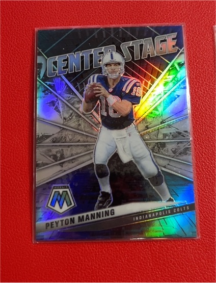 2021 Panini Mosaic Center Stage Silver Prizm #CS24 Peyton Manning — front