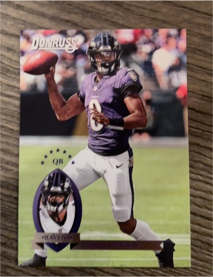 2025 Panini Donruss #38 Lamar Jackson Retro Baltimore Ravens — front