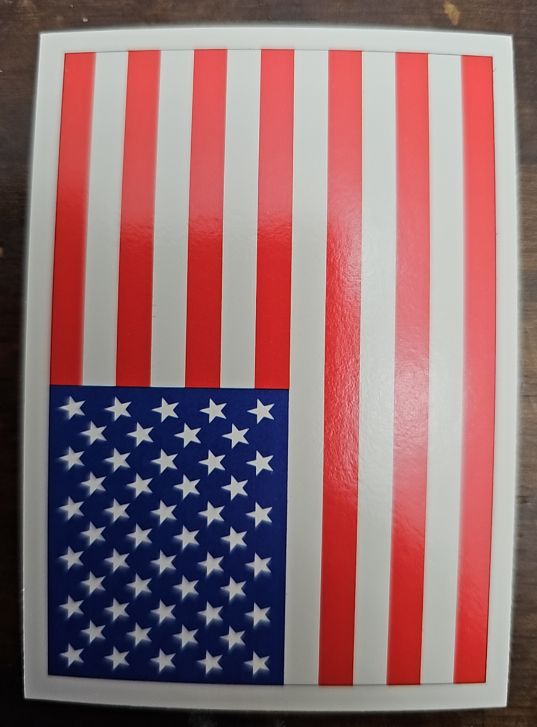 1991 Score #737a American Flag — front