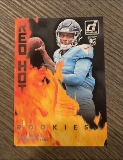 2025 Panini Donruss Red Hot Rookies #RHR-CMW Cam Ward — front