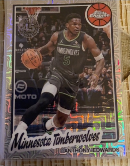 2025-26 Topps 1980-81 Topps Chrome Mojo #TC-AE Anthony Edwards — front