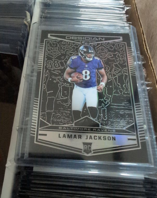 2018 Panini Obsidian #RC Lamar Jackson — front