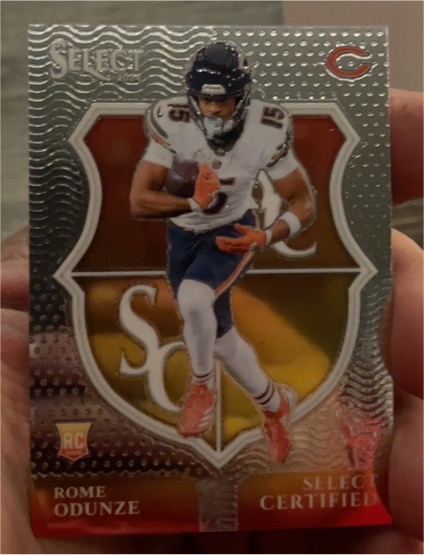 2024 Panini Select #10 Rome Odunze Select Certified Rookies — front