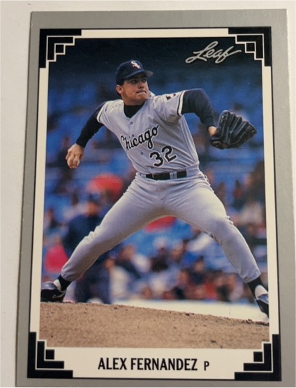 1991 Leaf #296 Alex Fernandez — front