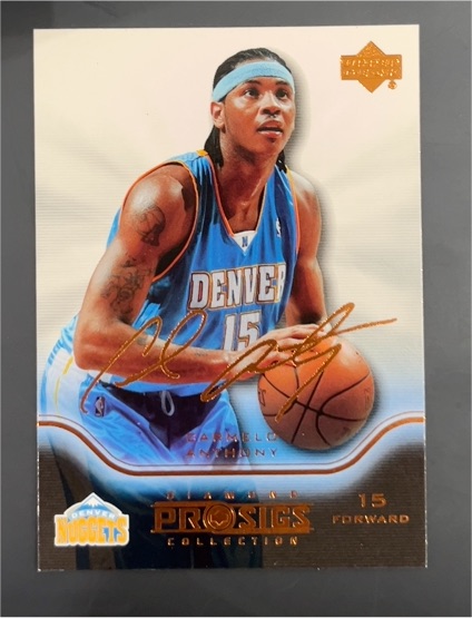 2004 Upper Deck Pro Sigs #19 Carmelo Anthony — front