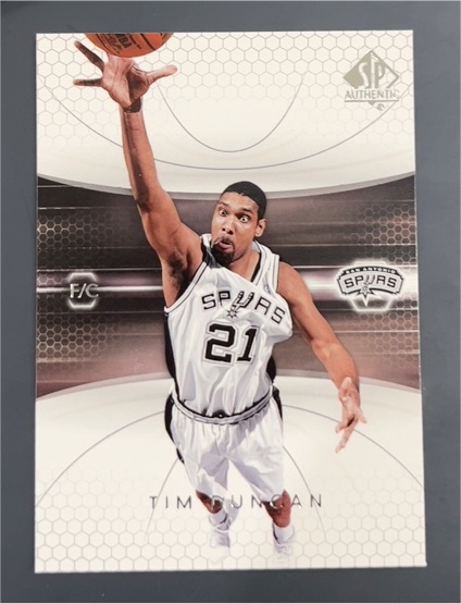 2004-05 SP Authentic #77 Tim Duncan — front