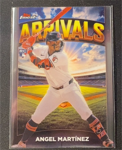 2025 Topps Finest #A-30 Angel Martínez Arrivals — front