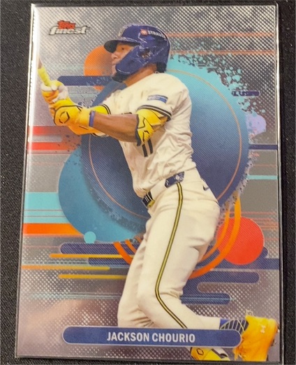 2025 Topps Finest #112 Jackson Chourio — front