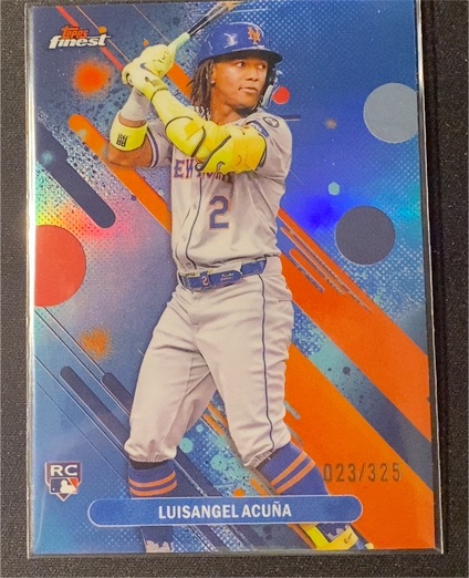 2025 Topps Finest #52 Luisangel Acuña — front