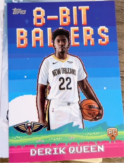 2025-26 Topps #8B-39 Derik Queen 8-Bit Ballers — front