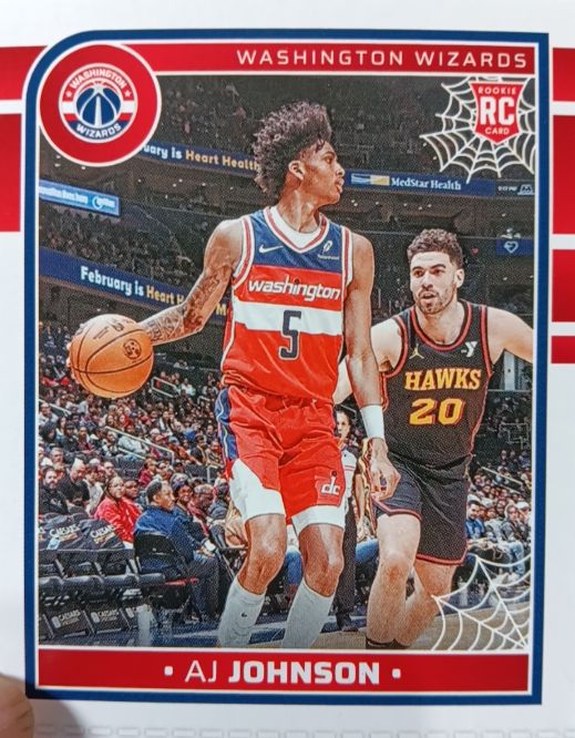 2024-25 Panini Hoops Haunted Hoops #242 AJ Johnson — front