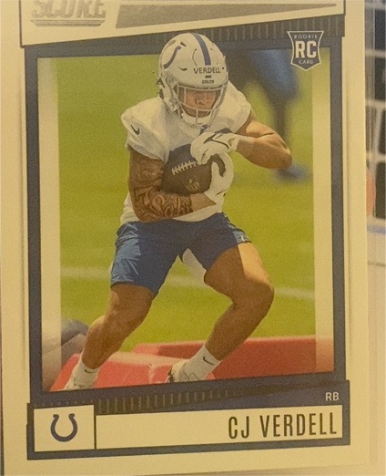 2022 Panini Score #392 CJ Verdell — front