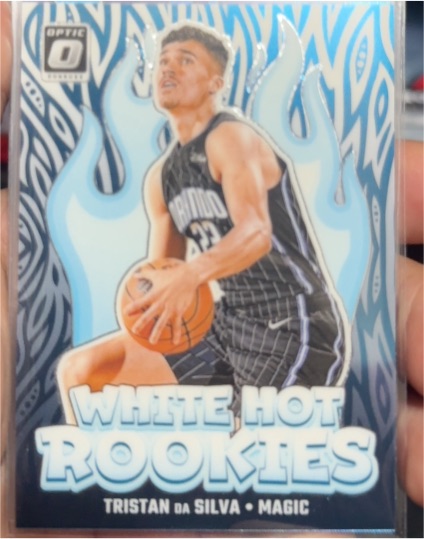2024-25 Donruss Optic #7 Tristan Da Silva White Hot Rookies — front