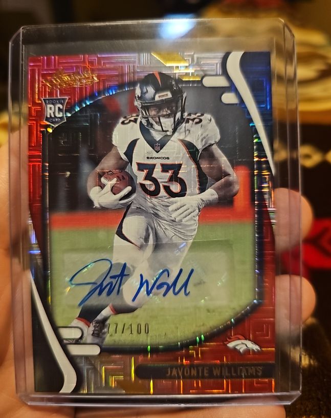 2021 Panini Absolute #Javonte Williams Rookie RC Autograph — front