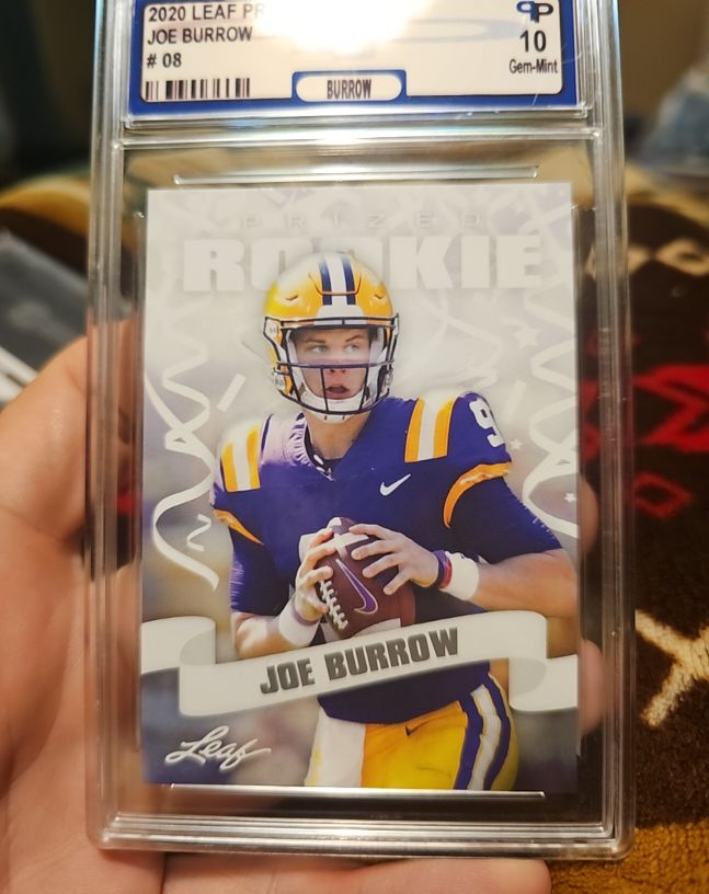 2020 Leaf Prized Rookie #08 Joe Burrow — front