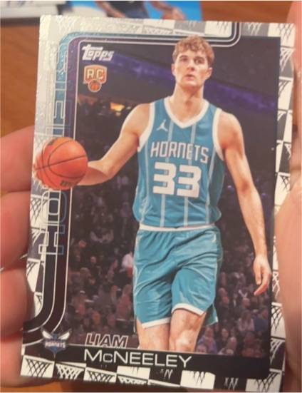 2025-26 Topps #229 Liam McNeeley — front