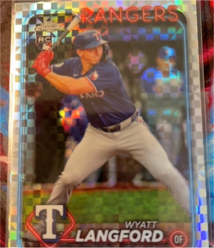 2024 Topps Chrome Update #USC35 Wyatt Langford — front