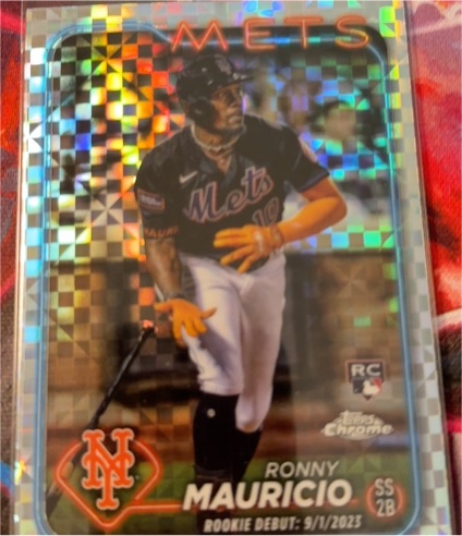 2024 Topps Chrome Update #USC41 Ronny Mauricio — front