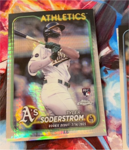 2024 Topps Chrome Update #USC22 Tyler Soderstrom — front