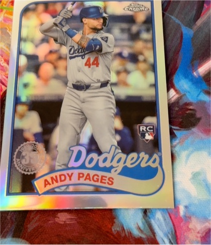 2024 Topps Chrome Update 1989 35th Anniversary #89CU-8 Andy Pages — front