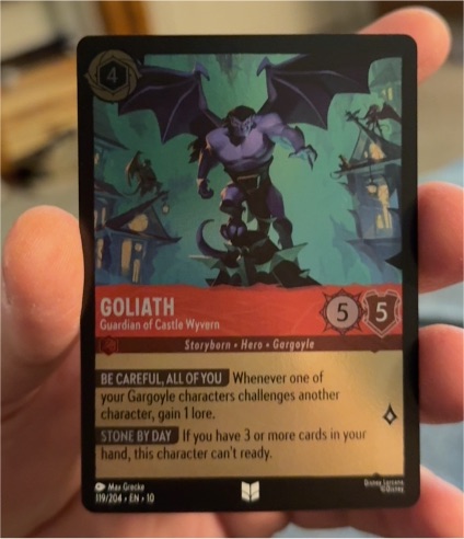 Disney Lorcana Whispers in the Well #119 Goliath - Guardian of Castle Wyvern — front