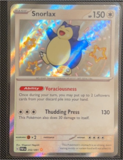 2023 Pokémon SV: Paldean Fates #202 Snorlax — front
