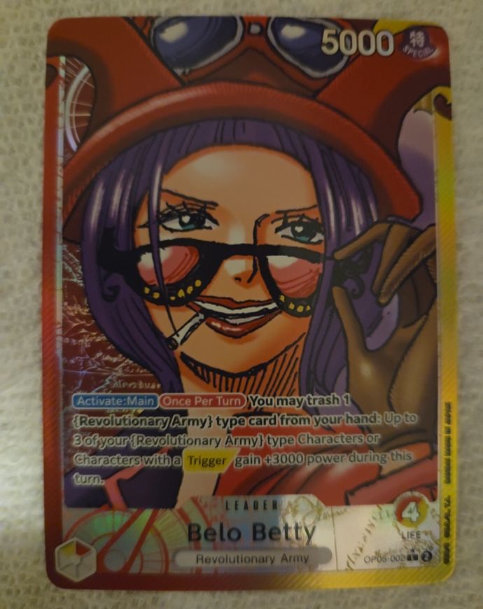 2023 One Piece Card Game OP05-002 Belo Betty — front