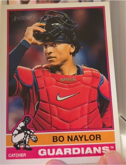 2025 Topps Heritage #366 Bo Naylor — front