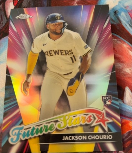 2024 Topps Chrome Update #FSU-16 Jackson Chourio Future Stars — front