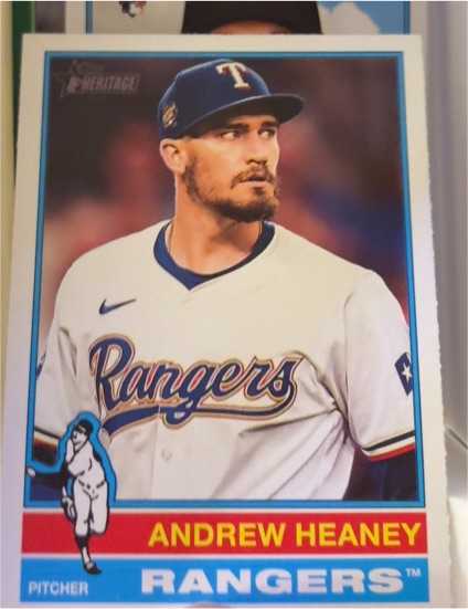 2025 Topps Heritage #55 Andrew Heaney — front