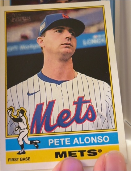 2025 Topps Heritage #374 Pete Alonso — front