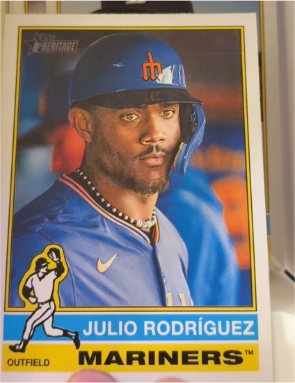 2025 Topps Heritage #369 Julio Rodríguez — front