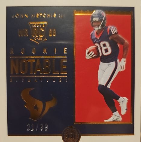 2022 Panini Encased #RNS-JM John Metchie III Rookie Notable Signatures — front